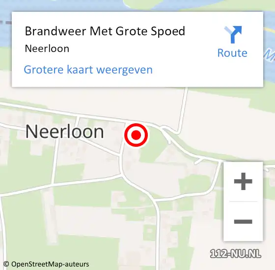 Locatie op kaart van de 112 melding: Brandweer Met Grote Spoed Naar Neerloon op 4 mei 2017 05:29