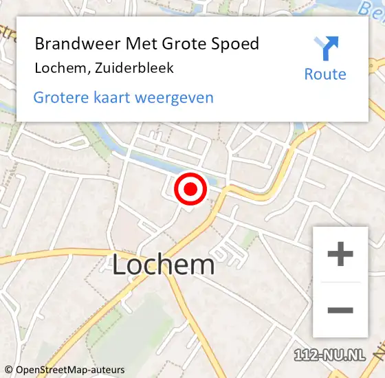 Locatie op kaart van de 112 melding: Brandweer Met Grote Spoed Naar Lochem, Zuiderbleek op 13 mei 2017 23:06