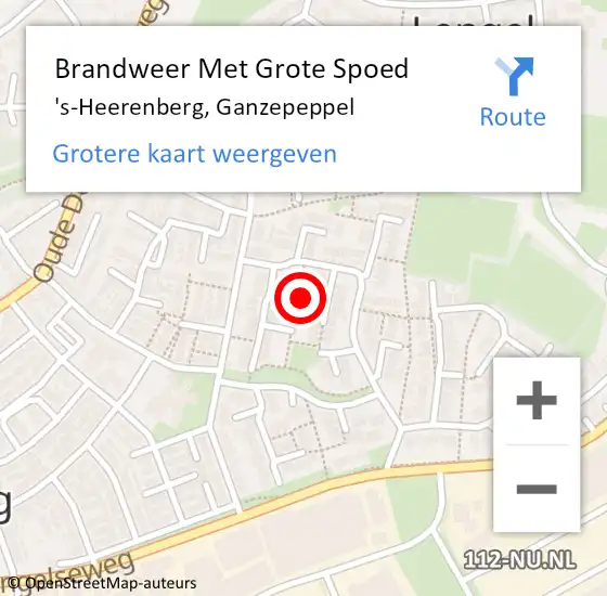 Locatie op kaart van de 112 melding: Brandweer Met Grote Spoed Naar 's-Heerenberg, Ganzepeppel op 14 mei 2017 20:28