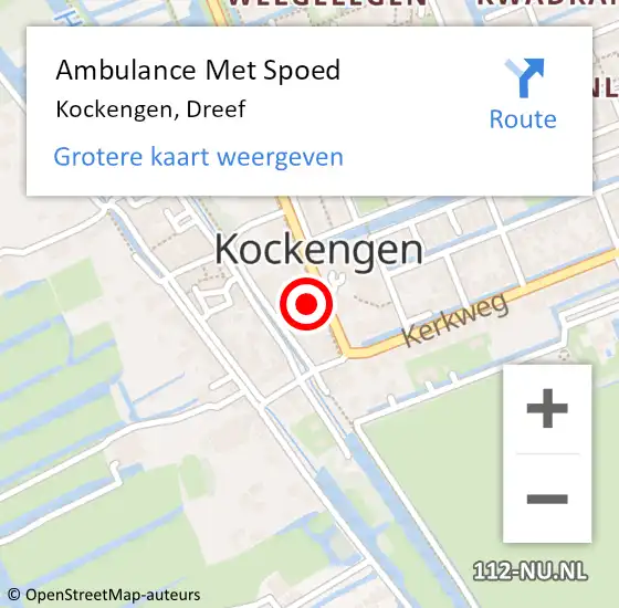 Locatie op kaart van de 112 melding: Ambulance Met Spoed Naar Kockengen, Dreef op 15 mei 2017 07:40