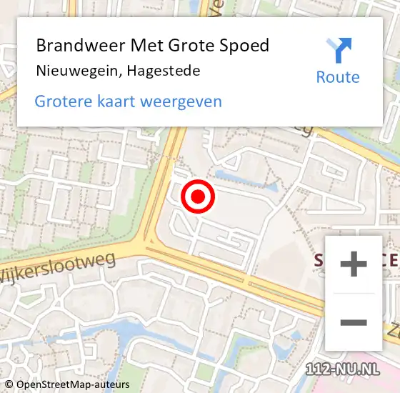 Locatie op kaart van de 112 melding: Brandweer Met Grote Spoed Naar Nieuwegein, Hagestede op 15 mei 2017 08:18