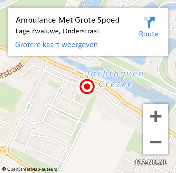 Locatie op kaart van de 112 melding: Ambulance Met Grote Spoed Naar Lage Zwaluwe, Onderstraat op 17 mei 2017 19:08