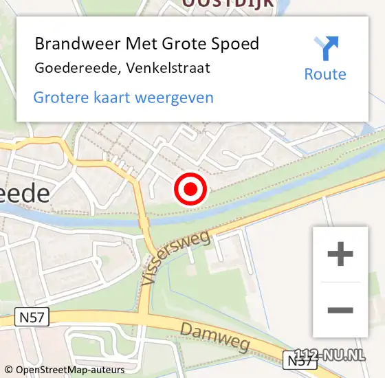 Locatie op kaart van de 112 melding: Brandweer Met Grote Spoed Naar Goedereede, Venkelstraat op 20 mei 2017 18:41