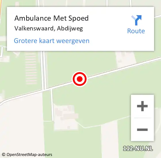 Locatie op kaart van de 112 melding: Ambulance Met Spoed Naar Valkenswaard, Abdijweg op 21 mei 2017 10:57