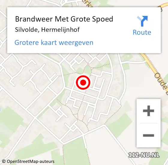 Locatie op kaart van de 112 melding: Brandweer Met Grote Spoed Naar Silvolde, Hermelijnhof op 23 mei 2017 17:42