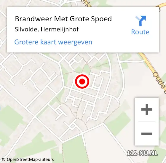 Locatie op kaart van de 112 melding: Brandweer Met Grote Spoed Naar Silvolde, Hermelijnhof op 23 mei 2017 17:44