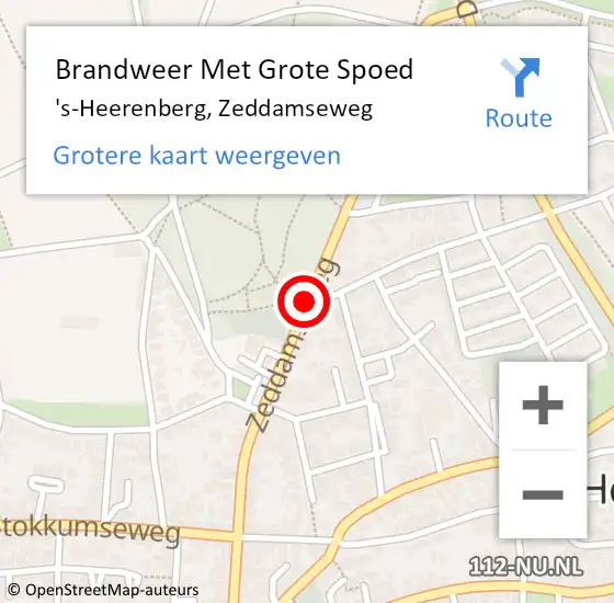 Locatie op kaart van de 112 melding: Brandweer Met Grote Spoed Naar 's-Heerenberg, Zeddamseweg op 23 mei 2017 20:13