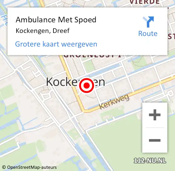 Locatie op kaart van de 112 melding: Ambulance Met Spoed Naar Kockengen, Dreef op 25 mei 2017 09:43