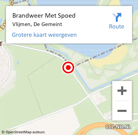 Locatie op kaart van de 112 melding: Brandweer Met Spoed Naar Vlijmen, De Gemeint op 28 mei 2017 01:17