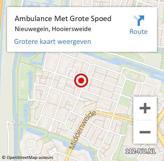 Locatie op kaart van de 112 melding: Ambulance Met Grote Spoed Naar Nieuwegein, Hooiersweide op 28 mei 2017 22:38