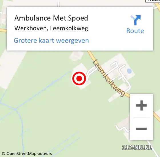 Locatie op kaart van de 112 melding: Ambulance Met Spoed Naar Werkhoven, Leemkolkweg op 30 mei 2017 22:27