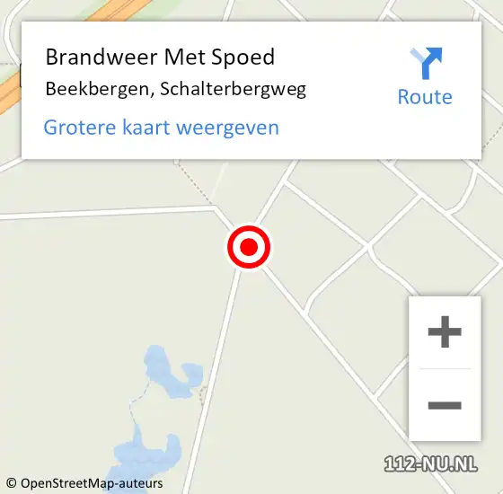 Locatie op kaart van de 112 melding: Brandweer Met Spoed Naar Beekbergen, Schalterbergweg op 1 juni 2017 19:53