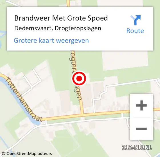 Locatie op kaart van de 112 melding: Brandweer Met Grote Spoed Naar Dedemsvaart, Drogteropslagen op 2 juni 2017 10:23