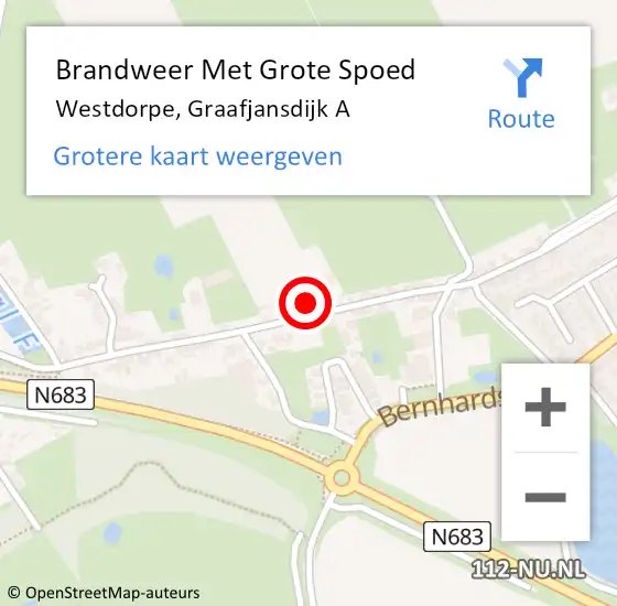 Locatie op kaart van de 112 melding: Brandweer Met Grote Spoed Naar Westdorpe, Graafjansdijk A op 2 juni 2017 23:22