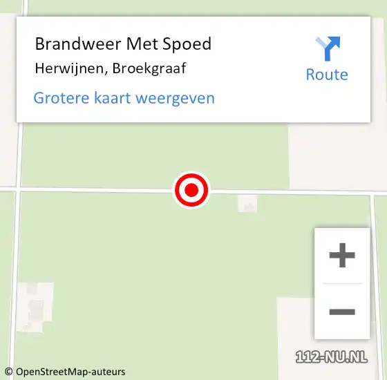 Locatie op kaart van de 112 melding: Brandweer Met Spoed Naar Herwijnen, Broekgraaf op 6 juni 2017 14:09