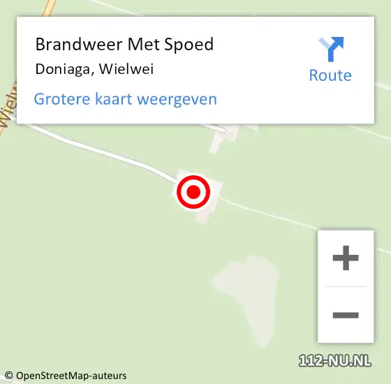 Locatie op kaart van de 112 melding: Brandweer Met Spoed Naar Doniaga, Wielwei op 6 juni 2017 15:44