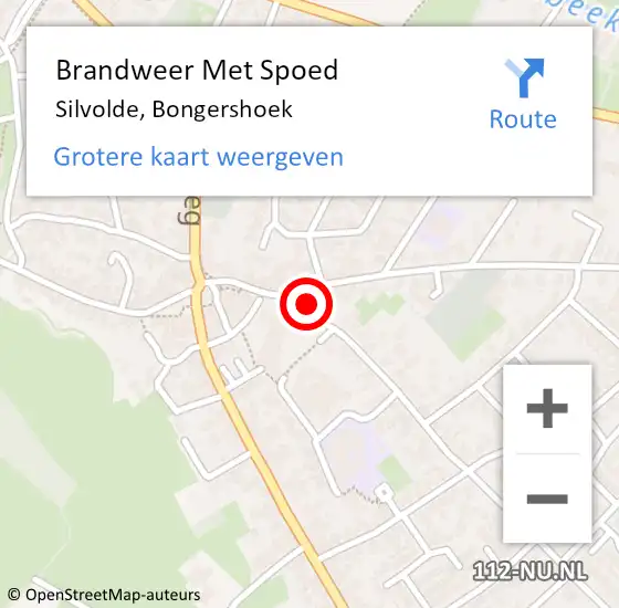 Locatie op kaart van de 112 melding: Brandweer Met Spoed Naar Silvolde, Bongershoek op 8 juni 2017 20:46