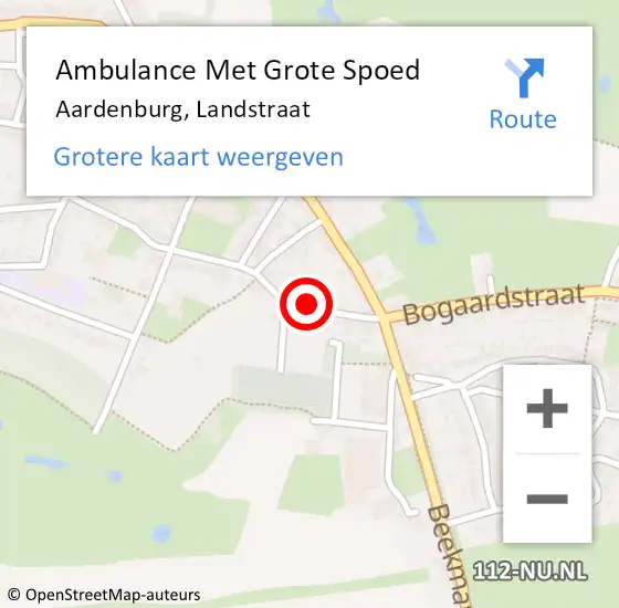 Locatie op kaart van de 112 melding: Ambulance Met Grote Spoed Naar Aardenburg, Landstraat op 11 juni 2017 18:53