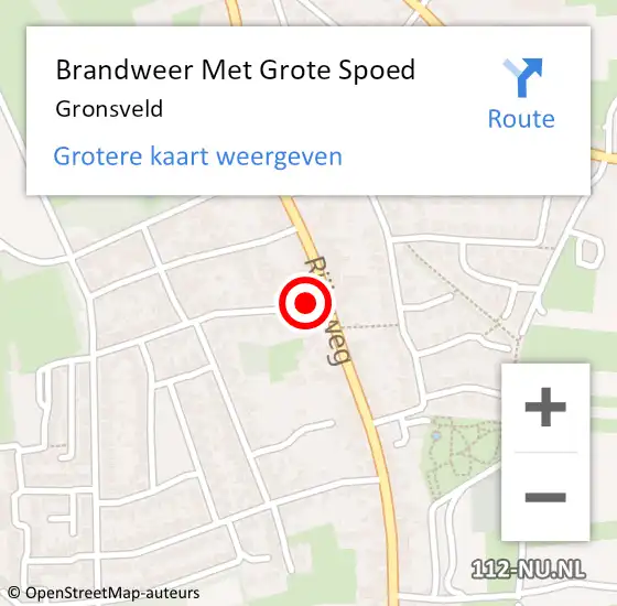 Locatie op kaart van de 112 melding: Brandweer Met Grote Spoed Naar Gronsveld op 14 juni 2017 15:07