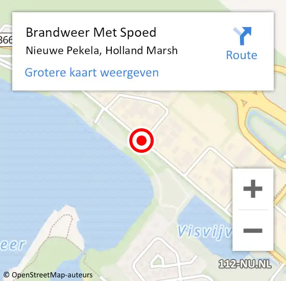 Locatie op kaart van de 112 melding: Brandweer Met Spoed Naar Nieuwe Pekela, Holland Marsh op 14 juni 2017 20:33