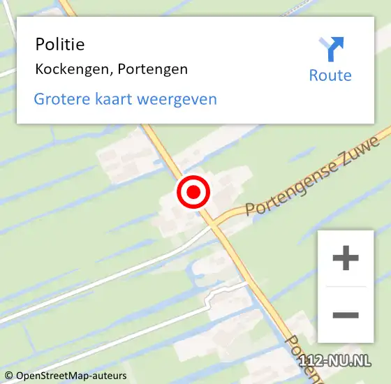 Locatie op kaart van de 112 melding: Politie Kockengen, Portengen op 15 juni 2017 17:18