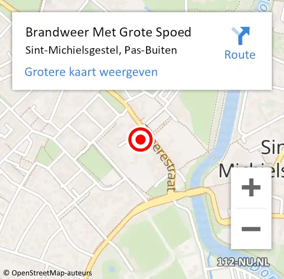 Locatie op kaart van de 112 melding: Brandweer Met Grote Spoed Naar Sint-Michielsgestel, Pas-Buiten op 18 juni 2017 16:02