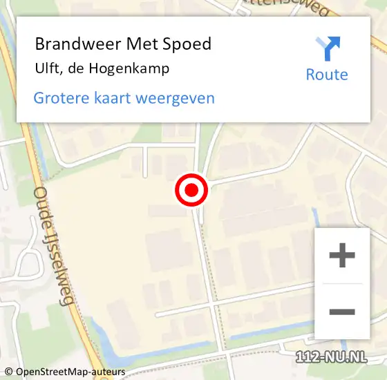 Locatie op kaart van de 112 melding: Brandweer Met Spoed Naar Ulft, de Hogenkamp op 22 juni 2017 09:25