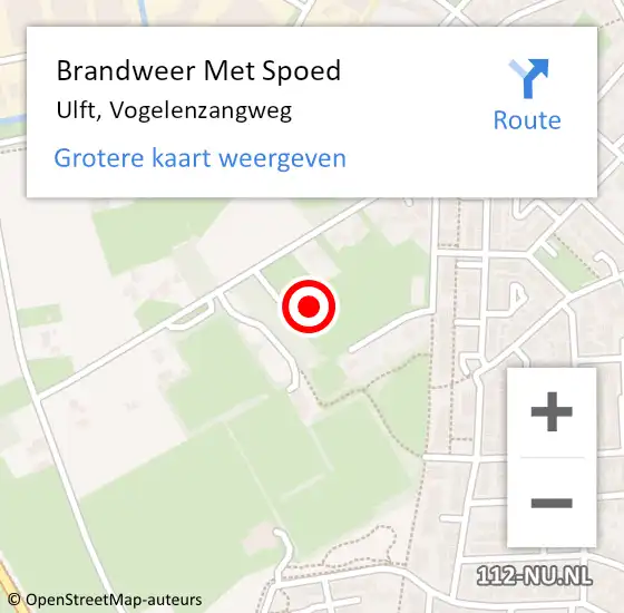 Locatie op kaart van de 112 melding: Brandweer Met Spoed Naar Ulft, Vogelenzangweg op 23 juni 2017 08:18