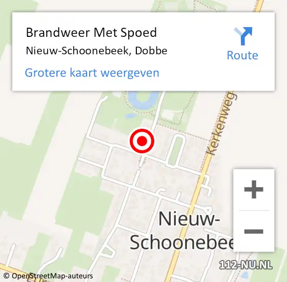 Locatie op kaart van de 112 melding: Brandweer Met Spoed Naar Nieuw-Schoonebeek, Dobbe op 23 juni 2017 15:09