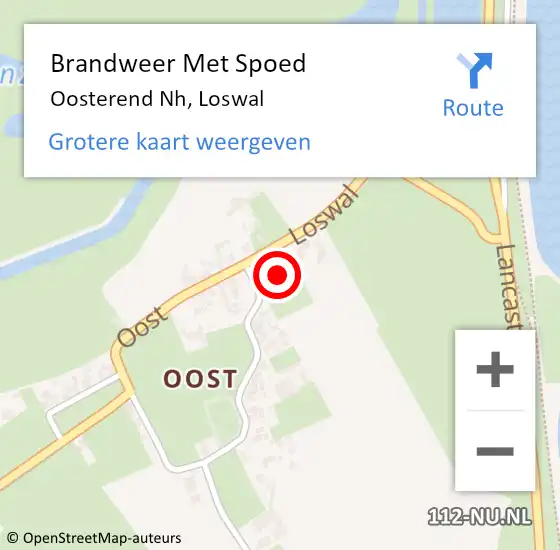 Locatie op kaart van de 112 melding: Brandweer Met Spoed Naar Oosterend Nh, Loswal op 24 juni 2017 04:04