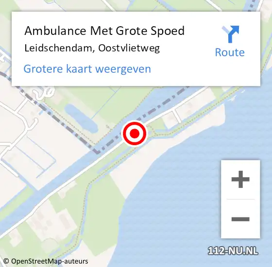 Locatie op kaart van de 112 melding: Ambulance Met Grote Spoed Naar Leidschendam, Oostvlietweg op 24 juni 2017 10:23