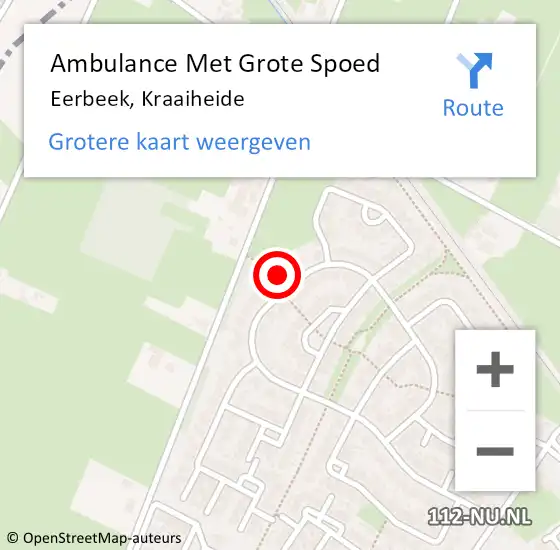 Locatie op kaart van de 112 melding: Ambulance Met Grote Spoed Naar Eerbeek, Kraaiheide op 24 juni 2017 19:44