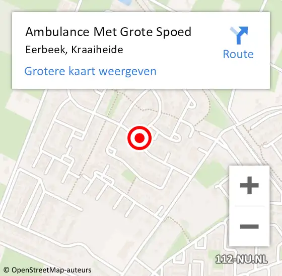 Locatie op kaart van de 112 melding: Ambulance Met Grote Spoed Naar Eerbeek, Kraaiheide op 27 juni 2017 01:18