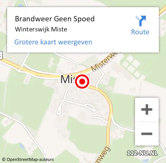 Locatie op kaart van de 112 melding: Brandweer Geen Spoed Naar Winterswijk Miste op 27 juni 2017 06:35