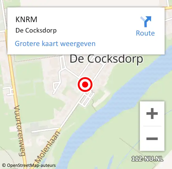 Locatie op kaart van de 112 melding: KNRM De Cocksdorp op 27 juni 2017 19:36