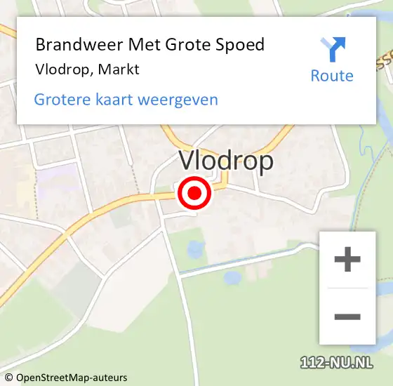 Locatie op kaart van de 112 melding: Brandweer Met Grote Spoed Naar Posterholt, Markt op 29 juni 2017 08:05