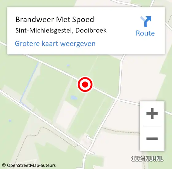 Locatie op kaart van de 112 melding: Brandweer Met Spoed Naar Sint-Michielsgestel, Dooibroek op 29 juni 2017 08:22