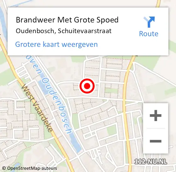 Locatie op kaart van de 112 melding: Brandweer Met Grote Spoed Naar Oudenbosch, Schuitevaarstraat op 29 juni 2017 14:36