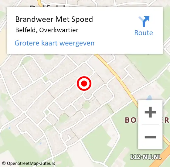 Locatie op kaart van de 112 melding: Brandweer Met Spoed Naar Belfeld, Overkwartier op 3 juli 2017 20:27