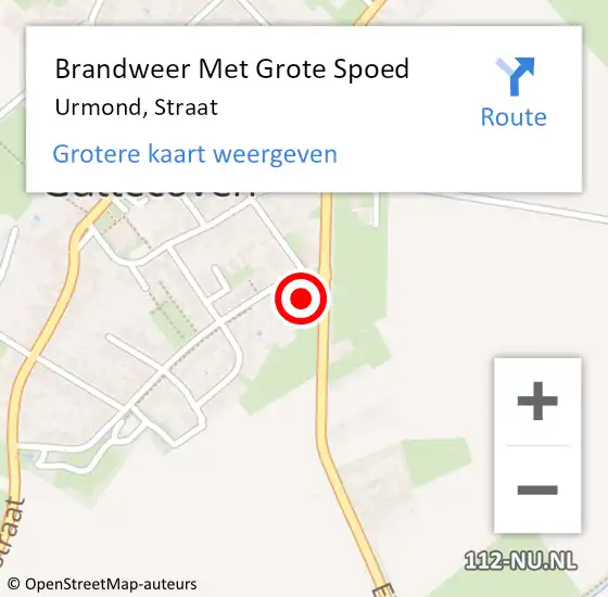 Locatie op kaart van de 112 melding: Brandweer Met Grote Spoed Naar Urmond, Straat op 4 juli 2017 17:36