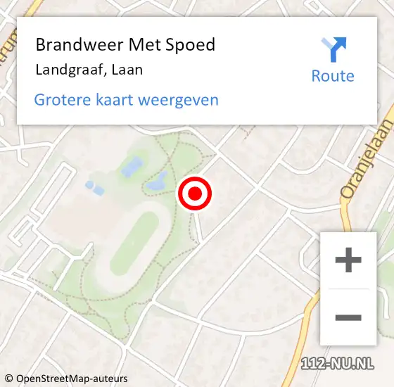 Locatie op kaart van de 112 melding: Brandweer Met Spoed Naar Landgraaf, Laan op 7 juli 2017 17:26