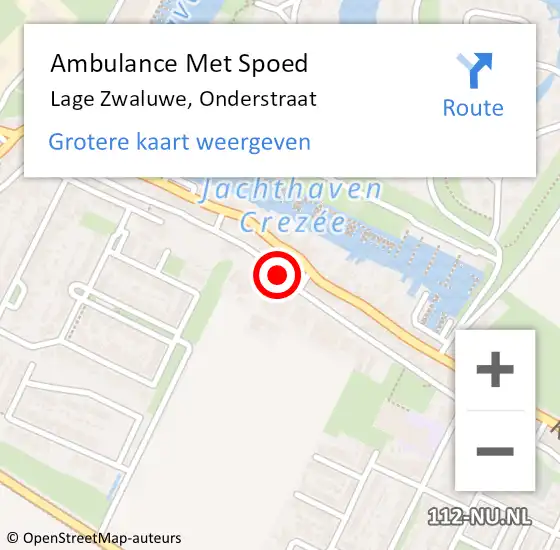 Locatie op kaart van de 112 melding: Ambulance Met Spoed Naar Lage Zwaluwe, Onderstraat op 7 juli 2017 21:32