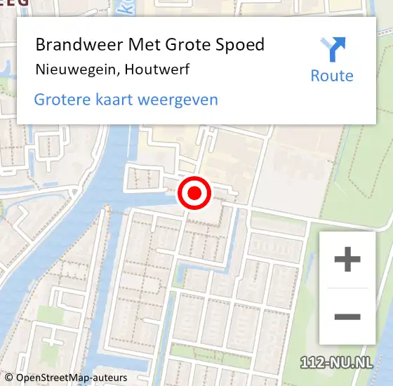 Locatie op kaart van de 112 melding: Brandweer Met Grote Spoed Naar Nieuwegein, Houtwerf op 8 juli 2017 09:26