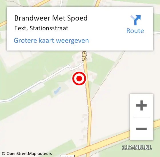 Locatie op kaart van de 112 melding: Brandweer Met Spoed Naar Eext, Stationsstraat op 11 juli 2017 09:16