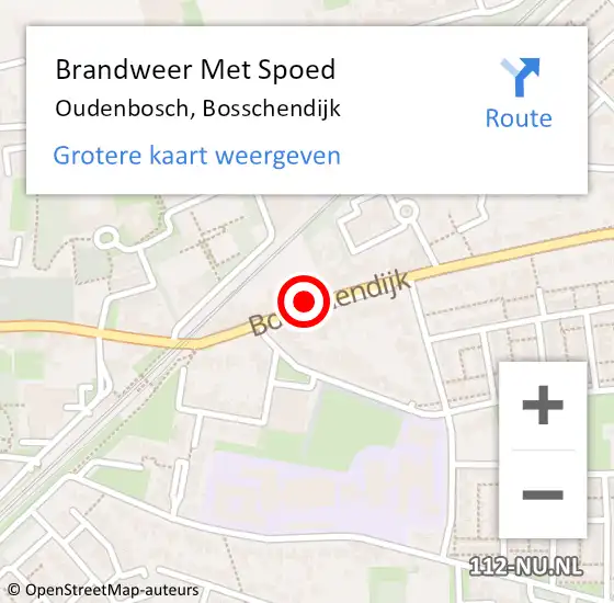 Locatie op kaart van de 112 melding: Brandweer Met Spoed Naar Oudenbosch, Bosschendijk op 26 januari 2014 18:13