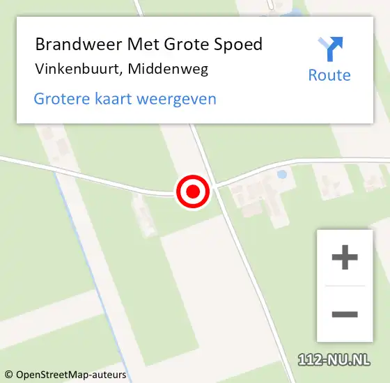 Locatie op kaart van de 112 melding: Brandweer Met Grote Spoed Naar Vinkenbuurt, Middenweg op 18 juli 2017 07:32