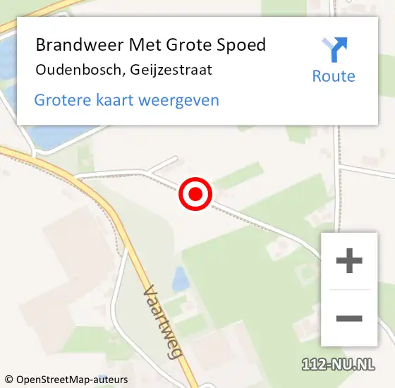 Locatie op kaart van de 112 melding: Brandweer Met Grote Spoed Naar Oudenbosch, Geijzestraat op 19 juli 2017 18:16