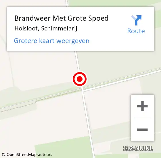 Locatie op kaart van de 112 melding: Brandweer Met Grote Spoed Naar Holsloot, Schimmelarij op 21 juli 2017 12:26