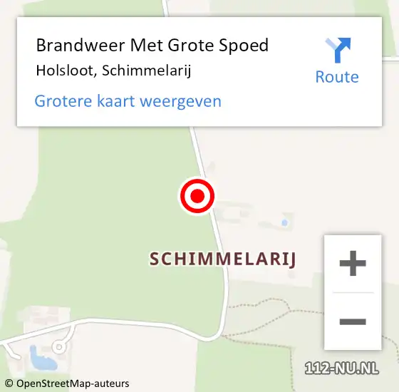 Locatie op kaart van de 112 melding: Brandweer Met Grote Spoed Naar Holsloot, Schimmelarij op 21 juli 2017 12:32