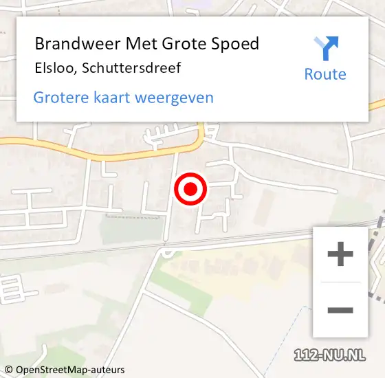 Locatie op kaart van de 112 melding: Brandweer Met Grote Spoed Naar Elsloo, Schuttersdreef op 22 juli 2017 05:02